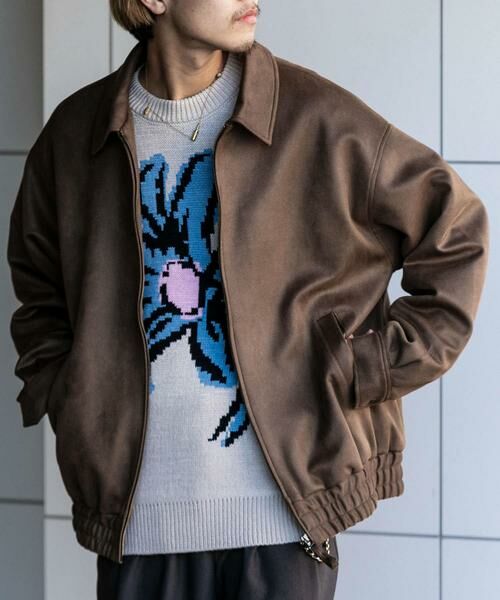 SENSE OF PLACE by URBAN RESEARCH / センスオブプレイス バイ アーバンリサーチ ブルゾン | 『セットアップ対応』 ツイルスエードタッチZIPブルゾン | 詳細24