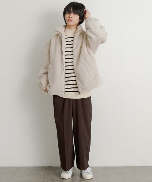 SENSE OF PLACE by URBAN RESEARCH / センスオブプレイス バイ アーバンリサーチ ブルゾン | フェイクファーZIPブルゾン | 詳細24