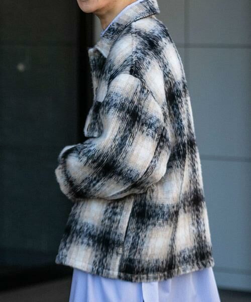 SENSE OF PLACE by URBAN RESEARCH / センスオブプレイス バイ アーバンリサーチ ブルゾン | シャギーチェックCPOブルゾン | 詳細11