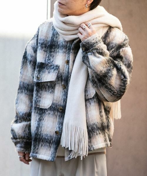 SENSE OF PLACE by URBAN RESEARCH / センスオブプレイス バイ アーバンリサーチ ブルゾン | シャギーチェックCPOブルゾン | 詳細17