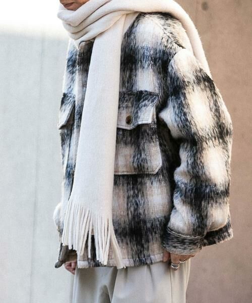 SENSE OF PLACE by URBAN RESEARCH / センスオブプレイス バイ アーバンリサーチ ブルゾン | シャギーチェックCPOブルゾン | 詳細18