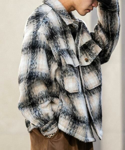 SENSE OF PLACE by URBAN RESEARCH / センスオブプレイス バイ アーバンリサーチ ブルゾン | シャギーチェックCPOブルゾン | 詳細24