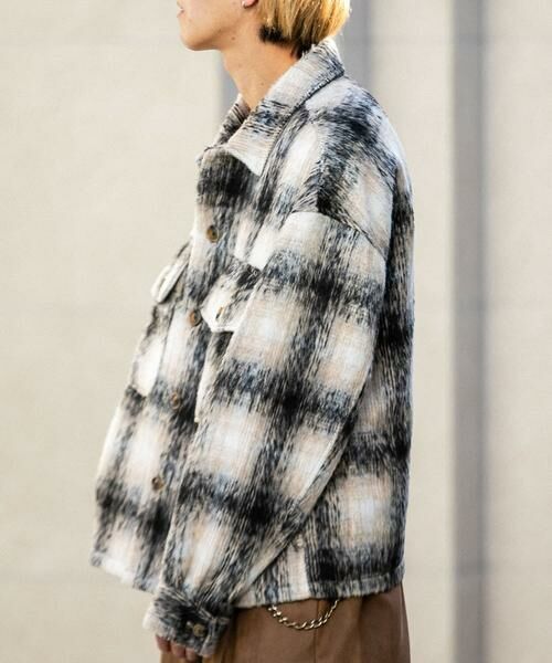 SENSE OF PLACE by URBAN RESEARCH / センスオブプレイス バイ アーバンリサーチ ブルゾン | シャギーチェックCPOブルゾン | 詳細25