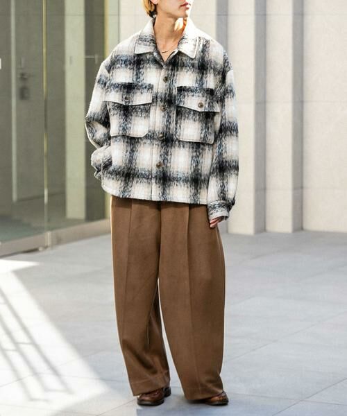 SENSE OF PLACE by URBAN RESEARCH / センスオブプレイス バイ アーバンリサーチ ブルゾン | シャギーチェックCPOブルゾン | 詳細26