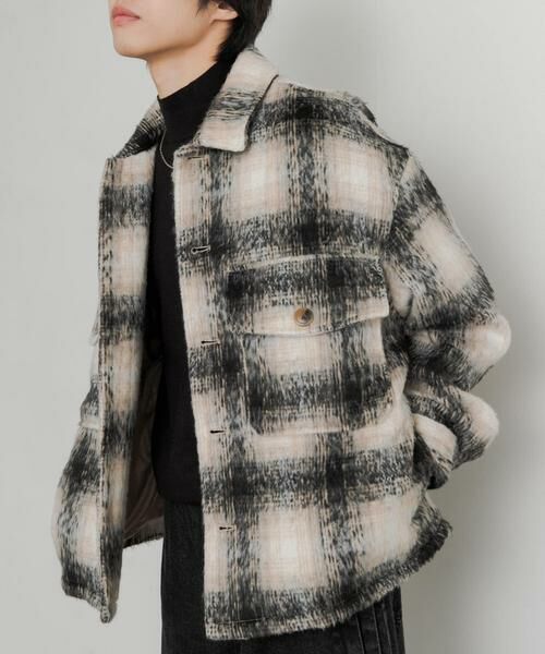 SENSE OF PLACE by URBAN RESEARCH / センスオブプレイス バイ アーバンリサーチ ブルゾン | シャギーチェックCPOブルゾン | 詳細3