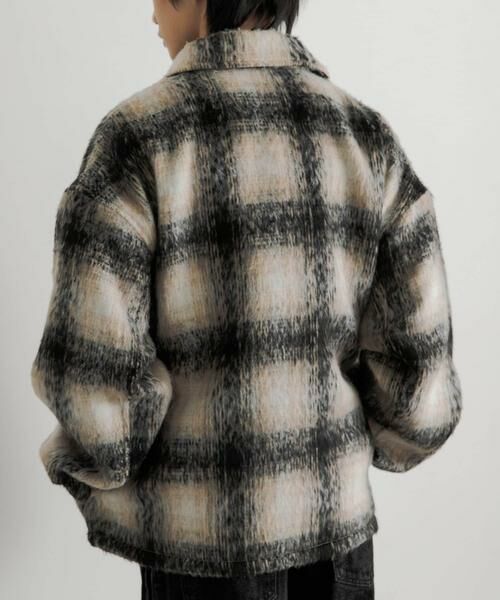 SENSE OF PLACE by URBAN RESEARCH / センスオブプレイス バイ アーバンリサーチ ブルゾン | シャギーチェックCPOブルゾン | 詳細4