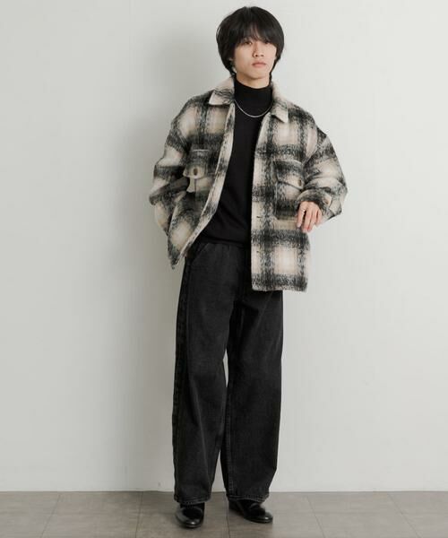 SENSE OF PLACE by URBAN RESEARCH / センスオブプレイス バイ アーバンリサーチ ブルゾン | シャギーチェックCPOブルゾン | 詳細5