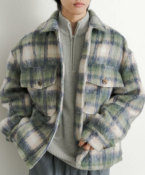 SENSE OF PLACE by URBAN RESEARCH / センスオブプレイス バイ アーバンリサーチ ブルゾン | シャギーチェックCPOブルゾン | 詳細30