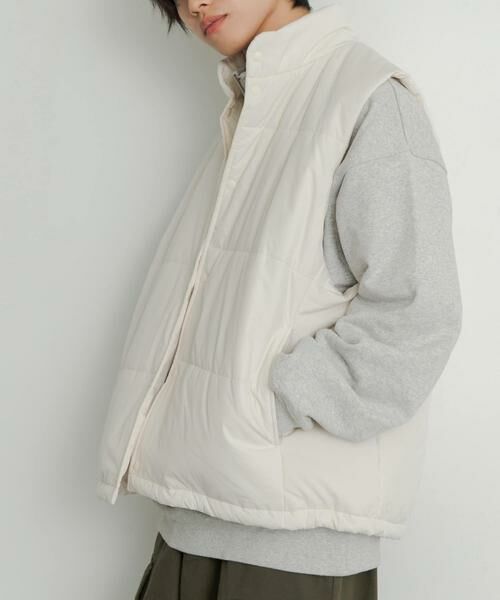 SENSE OF PLACE by URBAN RESEARCH / センスオブプレイス バイ アーバンリサーチ ダウンジャケット・ベスト | パデットドローコードツキベスト | 詳細3