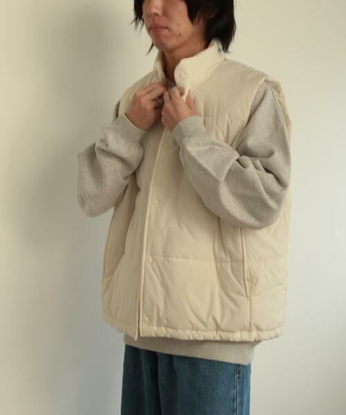 SENSE OF PLACE by URBAN RESEARCH / センスオブプレイス バイ アーバンリサーチ ダウンジャケット・ベスト | パデットドローコードツキベスト | 詳細8