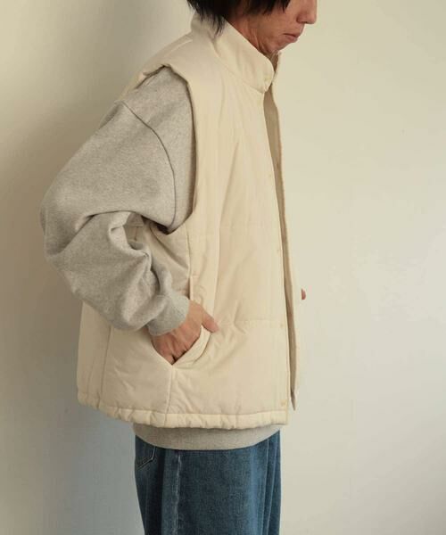 SENSE OF PLACE by URBAN RESEARCH / センスオブプレイス バイ アーバンリサーチ ダウンジャケット・ベスト | パデットドローコードツキベスト | 詳細9