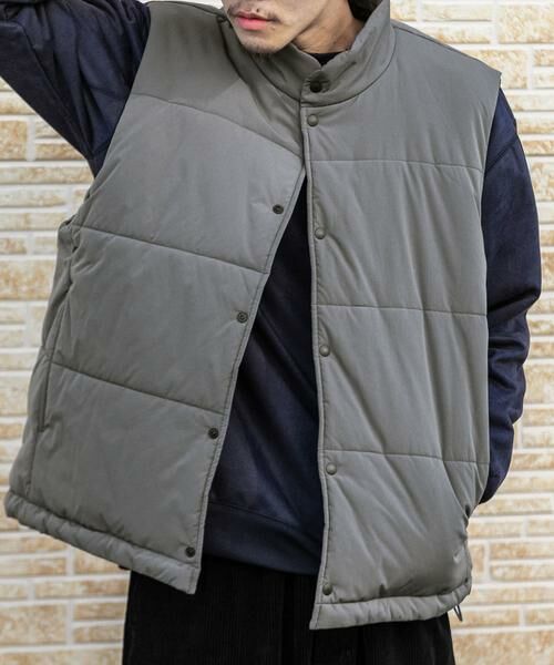 SENSE OF PLACE by URBAN RESEARCH / センスオブプレイス バイ アーバンリサーチ ダウンジャケット・ベスト | パデットドローコードツキベスト | 詳細20