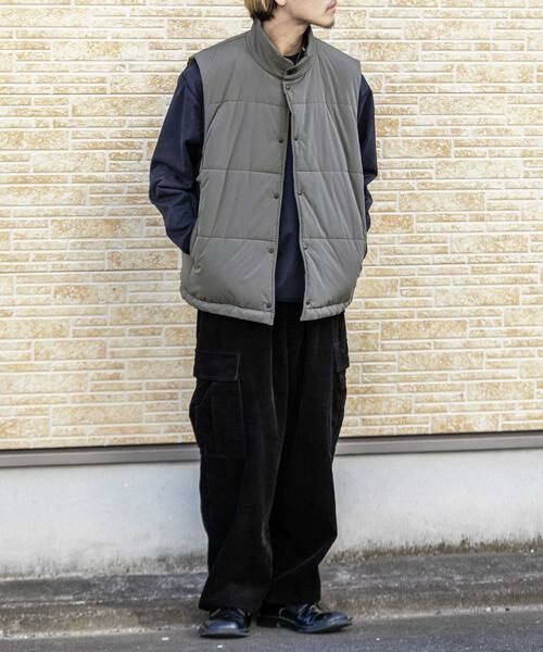 SENSE OF PLACE by URBAN RESEARCH / センスオブプレイス バイ アーバンリサーチ ダウンジャケット・ベスト | パデットドローコードツキベスト | 詳細24