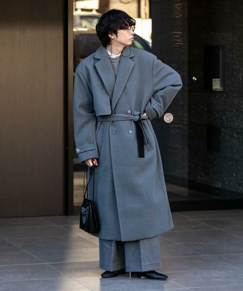 SENSE OF PLACE by URBAN RESEARCH / センスオブプレイス バイ アーバンリサーチ その他アウター | 『わたべ×SOP』ダブルロングコート | 詳細4