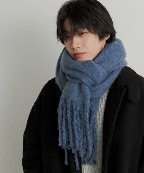 SENSE OF PLACE by URBAN RESEARCH / センスオブプレイス バイ アーバンリサーチ マフラー・ショール・スヌード・ストール | 『ユニセックス』フリンジストール | 詳細1