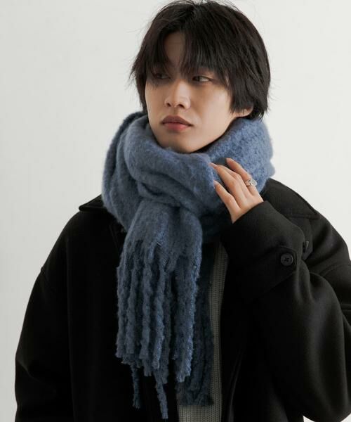 SENSE OF PLACE by URBAN RESEARCH / センスオブプレイス バイ アーバンリサーチ マフラー・ショール・スヌード・ストール | 『ユニセックス』フリンジストール | 詳細2