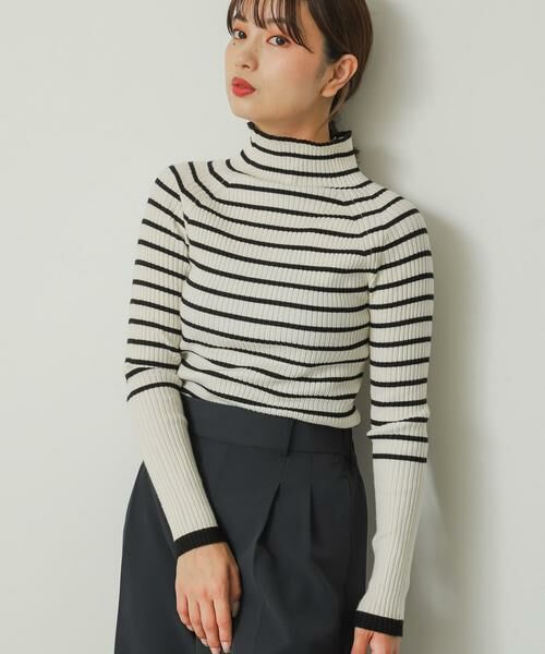 SENSE OF PLACE by URBAN RESEARCH / センスオブプレイス バイ アーバンリサーチ ニット・セーター | 『一部WEB限定』ストレッチリブハイネックセーター | 詳細8
