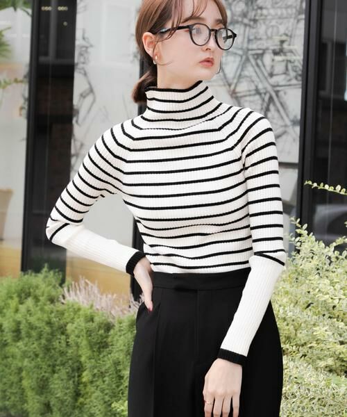 SENSE OF PLACE by URBAN RESEARCH / センスオブプレイス バイ アーバンリサーチ ニット・セーター | 『一部WEB限定』ストレッチリブハイネックセーター | 詳細12