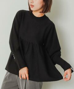 SENSE OF PLACE by URBAN RESEARCH / センスオブプレイス バイ アーバンリサーチ ニット・セーター | ストレッチペプラムセーター