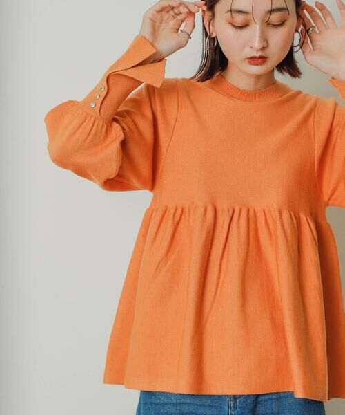 SENSE OF PLACE by URBAN RESEARCH / センスオブプレイス バイ アーバンリサーチ ニット・セーター | ストレッチペプラムセーター | 詳細10