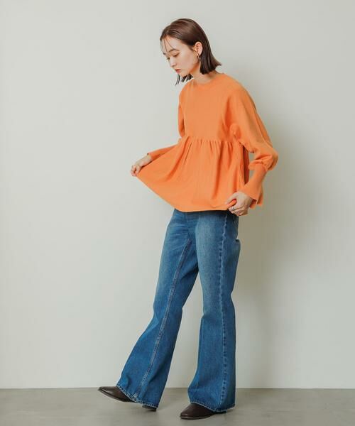 SENSE OF PLACE by URBAN RESEARCH / センスオブプレイス バイ アーバンリサーチ ニット・セーター | ストレッチペプラムセーター | 詳細13