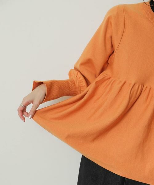 SENSE OF PLACE by URBAN RESEARCH / センスオブプレイス バイ アーバンリサーチ ニット・セーター | ストレッチペプラムセーター | 詳細2