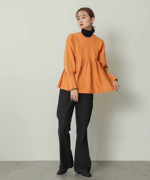 SENSE OF PLACE by URBAN RESEARCH / センスオブプレイス バイ アーバンリサーチ ニット・セーター | ストレッチペプラムセーター | 詳細7