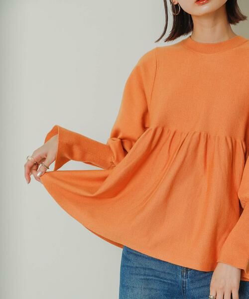 SENSE OF PLACE by URBAN RESEARCH / センスオブプレイス バイ アーバンリサーチ ニット・セーター | ストレッチペプラムセーター | 詳細8