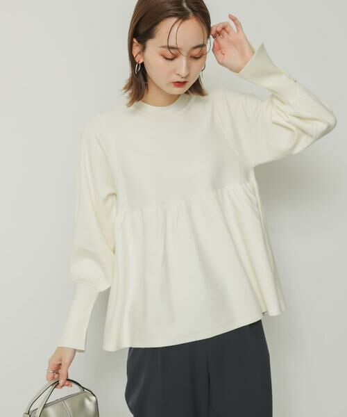 SENSE OF PLACE by URBAN RESEARCH / センスオブプレイス バイ アーバンリサーチ ニット・セーター | ストレッチペプラムセーター | 詳細19