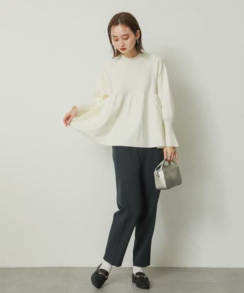 SENSE OF PLACE by URBAN RESEARCH / センスオブプレイス バイ アーバンリサーチ ニット・セーター | ストレッチペプラムセーター | 詳細20