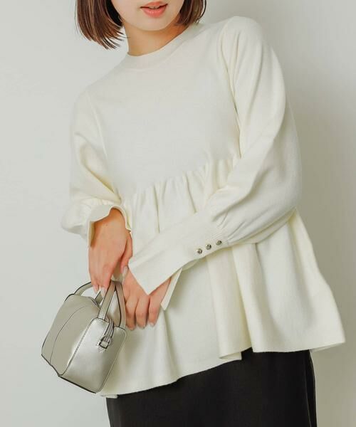 SENSE OF PLACE by URBAN RESEARCH / センスオブプレイス バイ アーバンリサーチ ニット・セーター | ストレッチペプラムセーター | 詳細22