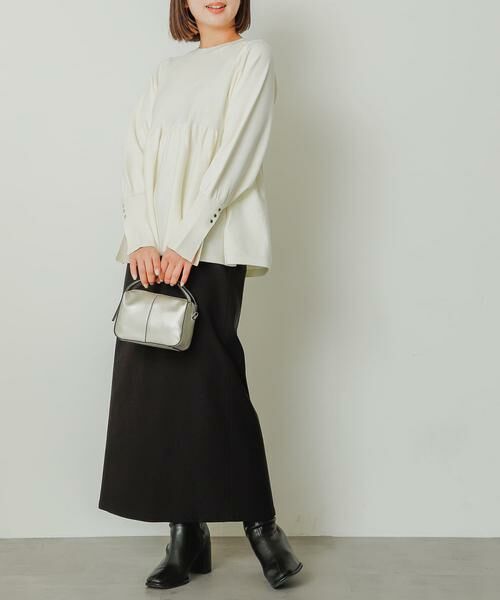 SENSE OF PLACE by URBAN RESEARCH / センスオブプレイス バイ アーバンリサーチ ニット・セーター | ストレッチペプラムセーター | 詳細23