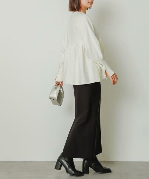 SENSE OF PLACE by URBAN RESEARCH / センスオブプレイス バイ アーバンリサーチ ニット・セーター | ストレッチペプラムセーター | 詳細24