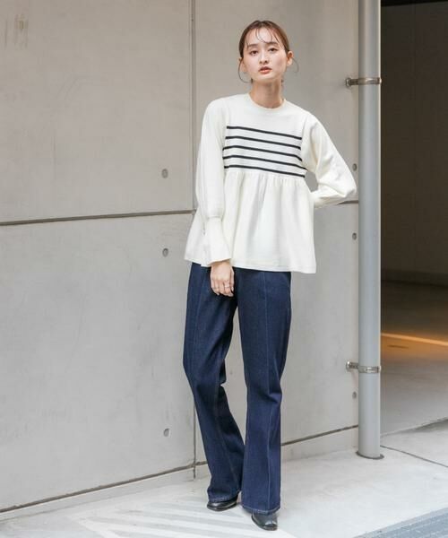 SENSE OF PLACE by URBAN RESEARCH / センスオブプレイス バイ アーバンリサーチ ニット・セーター | ストレッチペプラムセーター | 詳細30