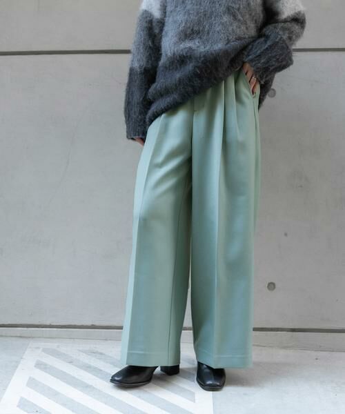 SENSE OF PLACE by URBAN RESEARCH / センスオブプレイス バイ アーバンリサーチ その他パンツ | 『TALLサイズ/WEB限定』ウールライクダブルタックワイドパンツ | 詳細9