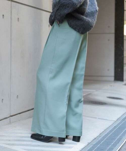 SENSE OF PLACE by URBAN RESEARCH / センスオブプレイス バイ アーバンリサーチ その他パンツ | 『TALLサイズ/WEB限定』ウールライクダブルタックワイドパンツ | 詳細11
