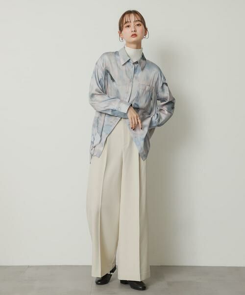 SENSE OF PLACE by URBAN RESEARCH / センスオブプレイス バイ アーバンリサーチ その他パンツ | 『TALLサイズ/WEB限定』ウールライクダブルタックワイドパンツ | 詳細30
