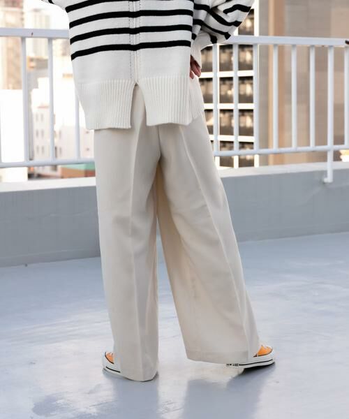 SENSE OF PLACE by URBAN RESEARCH / センスオブプレイス バイ アーバンリサーチ その他パンツ | 『TALLサイズ/WEB限定』ウールライクダブルタックワイドパンツ | 詳細20