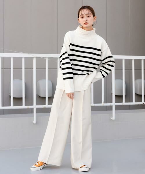 SENSE OF PLACE by URBAN RESEARCH / センスオブプレイス バイ アーバンリサーチ その他パンツ | 『TALLサイズ/WEB限定』ウールライクダブルタックワイドパンツ | 詳細21