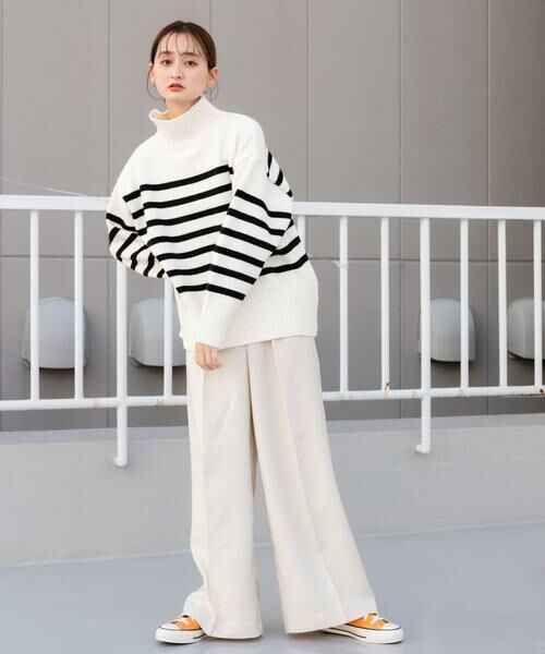 SENSE OF PLACE by URBAN RESEARCH / センスオブプレイス バイ アーバンリサーチ その他パンツ | 『TALLサイズ/WEB限定』ウールライクダブルタックワイドパンツ | 詳細22