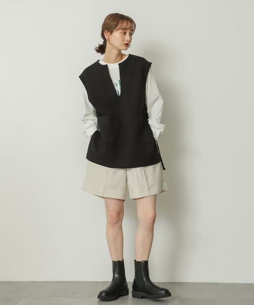 SENSE OF PLACE by URBAN RESEARCH / センスオブプレイス バイ アーバンリサーチ ショート・ハーフ・半端丈パンツ | ウールライクバミューダパンツ | 詳細5