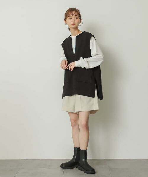 SENSE OF PLACE by URBAN RESEARCH / センスオブプレイス バイ アーバンリサーチ ショート・ハーフ・半端丈パンツ | ウールライクバミューダパンツ | 詳細6