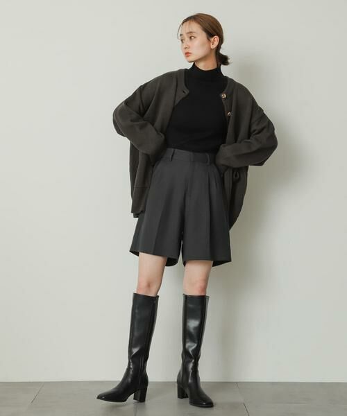 SENSE OF PLACE by URBAN RESEARCH / センスオブプレイス バイ アーバンリサーチ ショート・ハーフ・半端丈パンツ | ウールライクバミューダパンツ | 詳細19