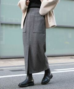 SENSE OF PLACE by URBAN RESEARCH / センスオブプレイス バイ アーバンリサーチ スカート | 『TALLサイズ/WEB限定』ジャージメルトンアウトポケットスカート