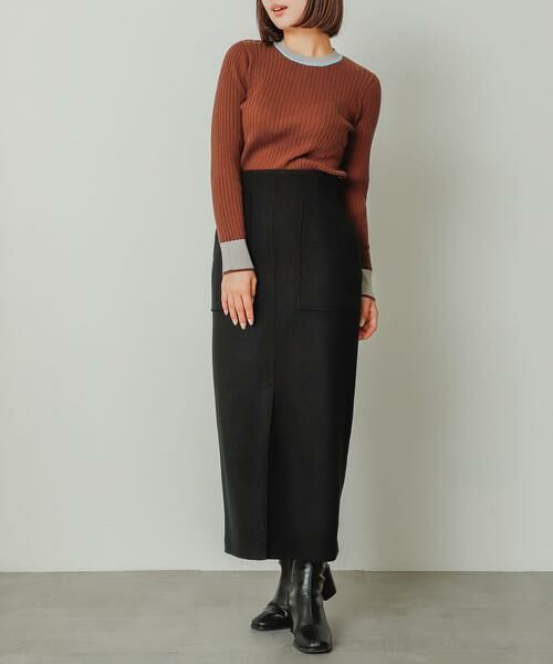 SENSE OF PLACE by URBAN RESEARCH / センスオブプレイス バイ アーバンリサーチ スカート | 『TALLサイズ/WEB限定』ジャージメルトンアウトポケットスカート | 詳細3