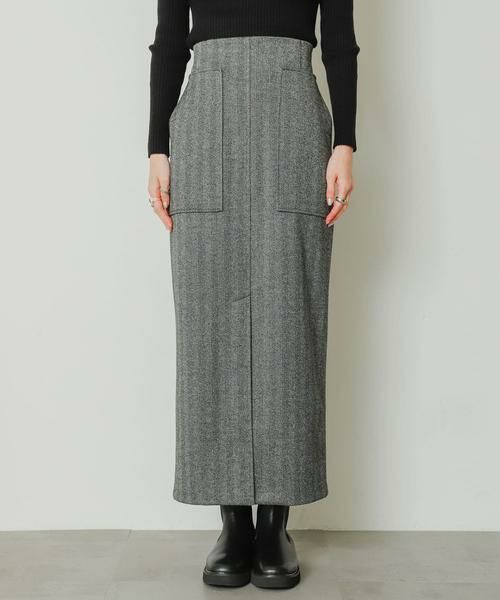 SENSE OF PLACE by URBAN RESEARCH / センスオブプレイス バイ アーバンリサーチ スカート | 『TALLサイズ/WEB限定』ジャージメルトンアウトポケットスカート | 詳細2