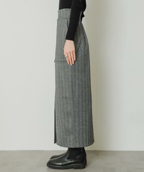 SENSE OF PLACE by URBAN RESEARCH / センスオブプレイス バイ アーバンリサーチ スカート | 『TALLサイズ/WEB限定』ジャージメルトンアウトポケットスカート | 詳細3