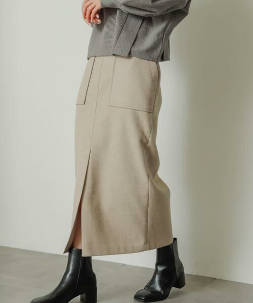 SENSE OF PLACE by URBAN RESEARCH / センスオブプレイス バイ アーバンリサーチ スカート | 『TALLサイズ/WEB限定』ジャージメルトンアウトポケットスカート | 詳細18