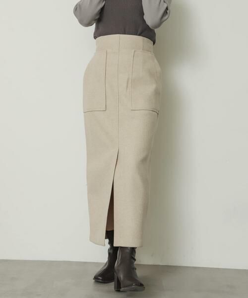 SENSE OF PLACE by URBAN RESEARCH / センスオブプレイス バイ アーバンリサーチ スカート | 『TALLサイズ/WEB限定』ジャージメルトンアウトポケットスカート | 詳細24