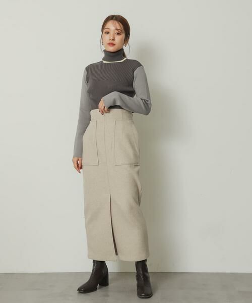 SENSE OF PLACE by URBAN RESEARCH / センスオブプレイス バイ アーバンリサーチ スカート | 『TALLサイズ/WEB限定』ジャージメルトンアウトポケットスカート | 詳細26
